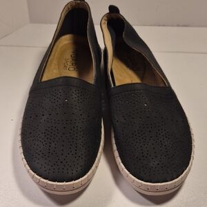 Microsoft Women's Black Perforated Loafers